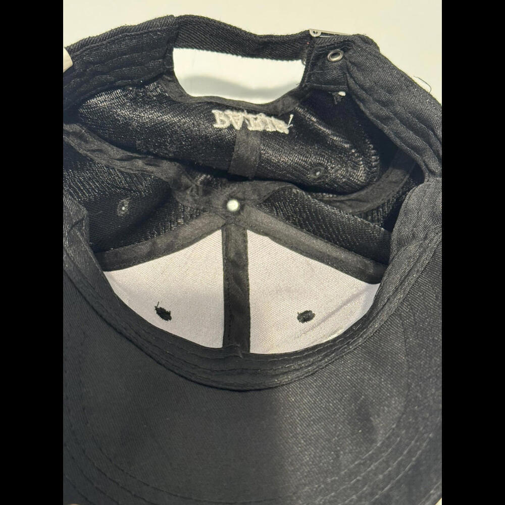 Unisex Adjustable Paris Black Hat With Side Flag One Size - Picture 5 of 6